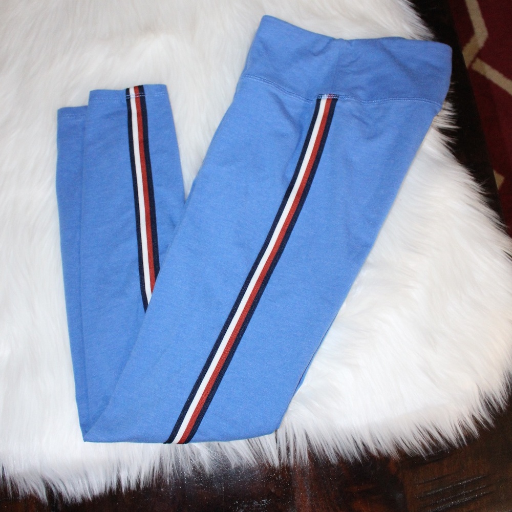 Aerie, stripped blue leggings Xsmall